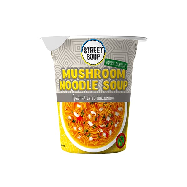 Суп грибний з локшиною STREET SOUP, стакан