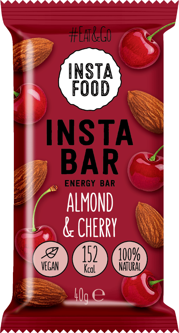 Батончик INSTA BAR Мигдаль Вишня Чіа