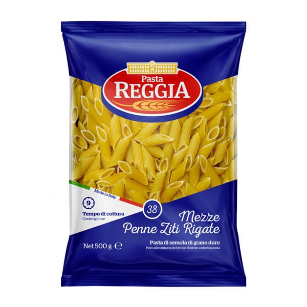 Pasta REGGIA 38.Mezze Penne Zite Rigate