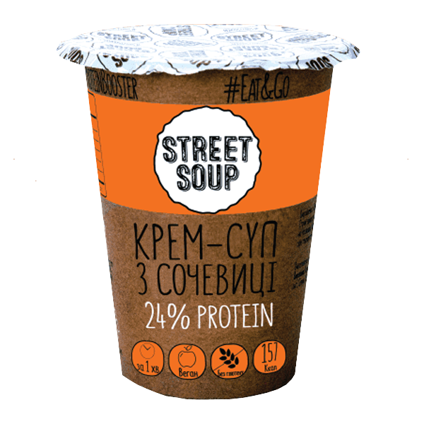 Крем-Суп STREET SOUP з Сочевиці, стакан