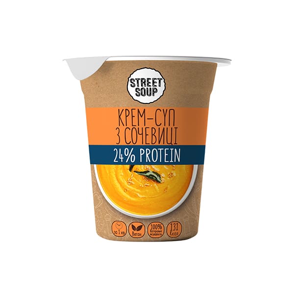 Крем-Суп STREET SOUP з Сочевиці, стакан