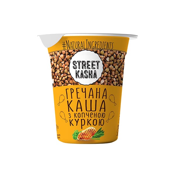 Каша STREET KASHA Гречана каша з грибами, стакан