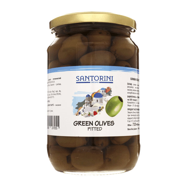 Green olives SANTORINI pitted