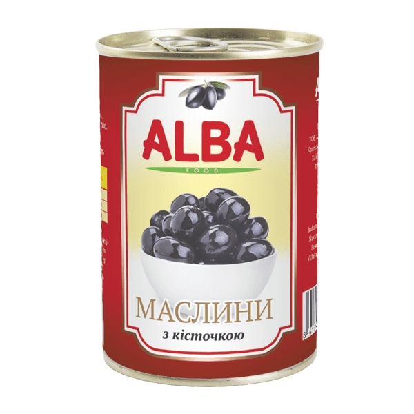 Black olives ALBA FOOD whole