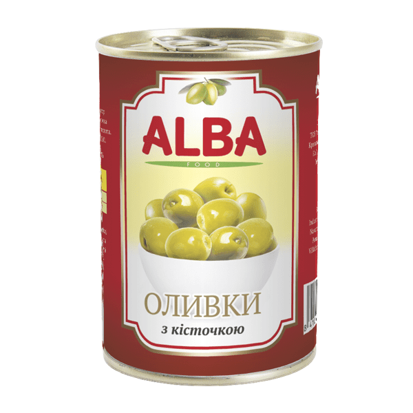 Green olives ALBA FOOD whole