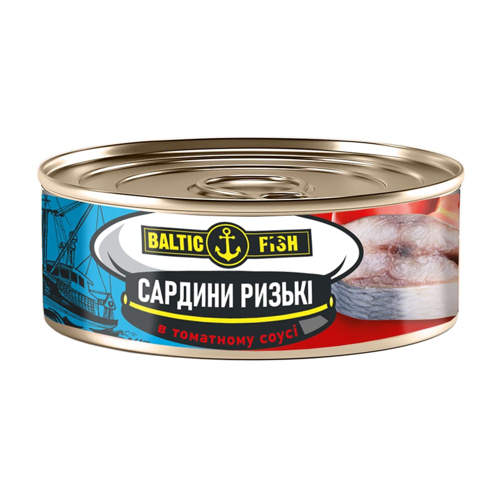 Сардини Ризькі в томатному соусі BALTIC FISH