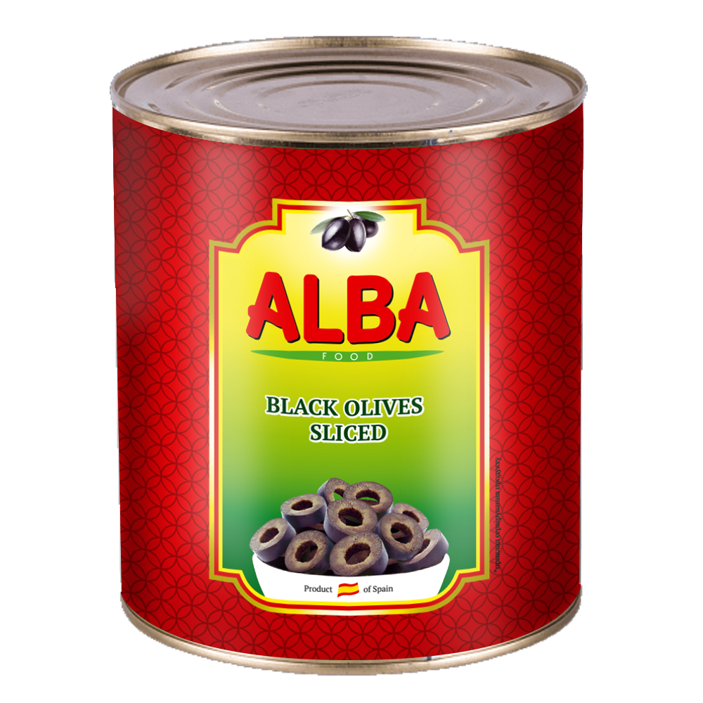 Маслини ALBA FOOD різані 3100 мл