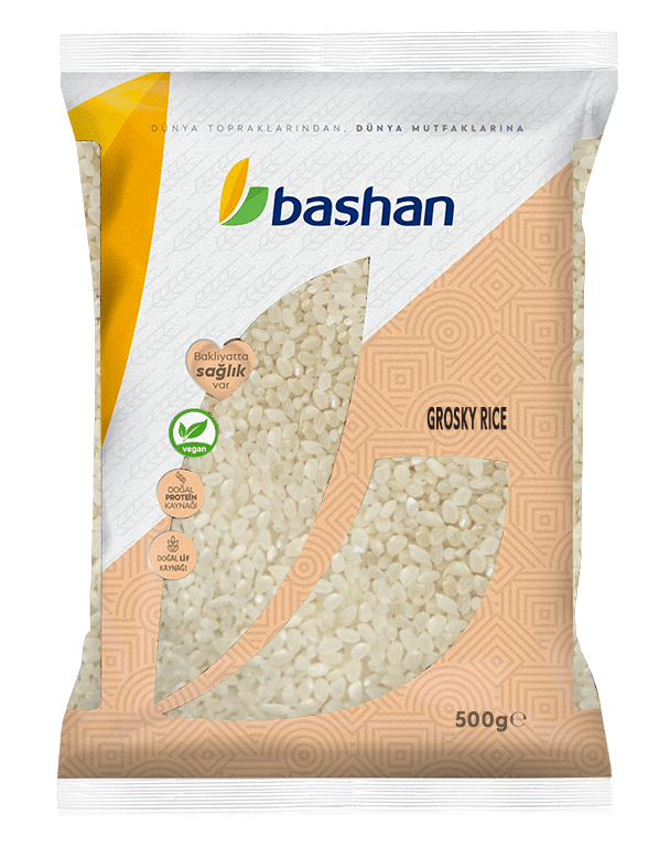 Рис круглий Китай BASHAN 500 г